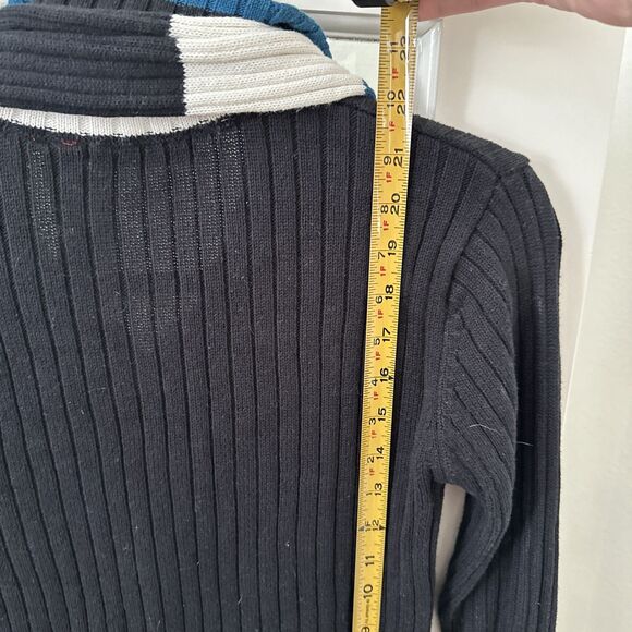 Y2K Zip Up Cardigan With Matching Scarf  Womens Medium NWOT - Picture 8 of 10